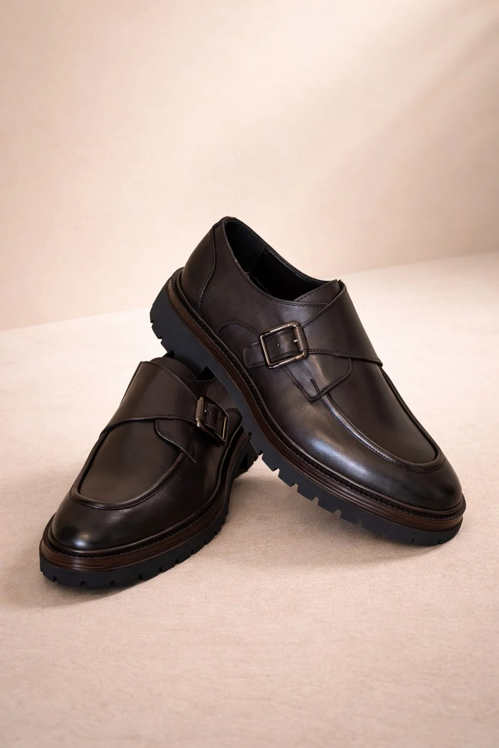 Pump Brown Buckle Loafers