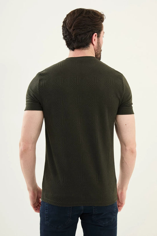 Khaki Crew Neck T Shirt