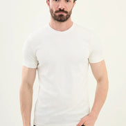 Checkered Off White Crew Neck T Shirt