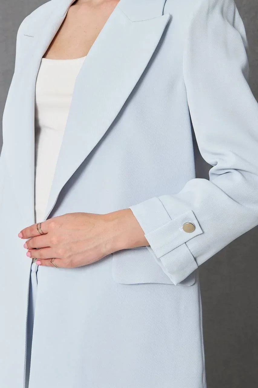 Baby Blue Crepe Suit