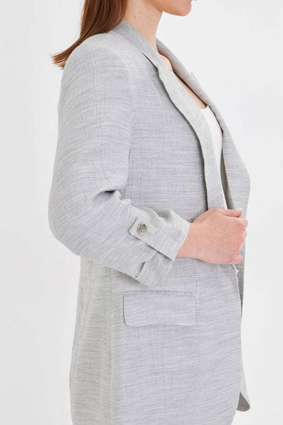 Linen Gray Suit for Women