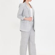 Gray Linen Suit
