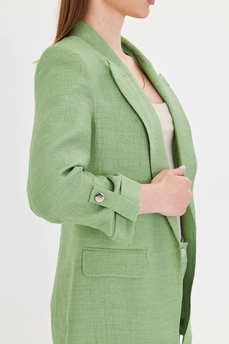 Linen Sage Green Suit