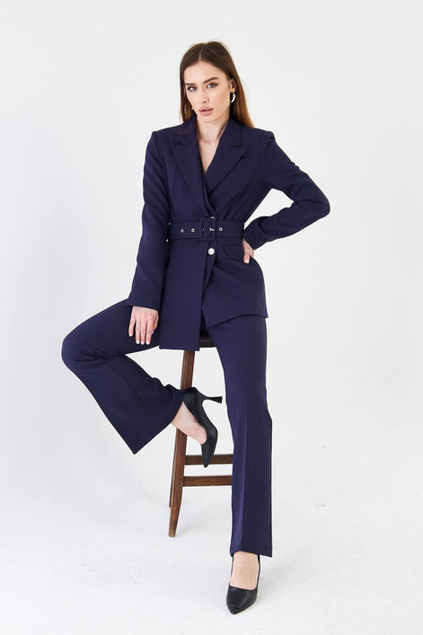Navy Blue Women Suit