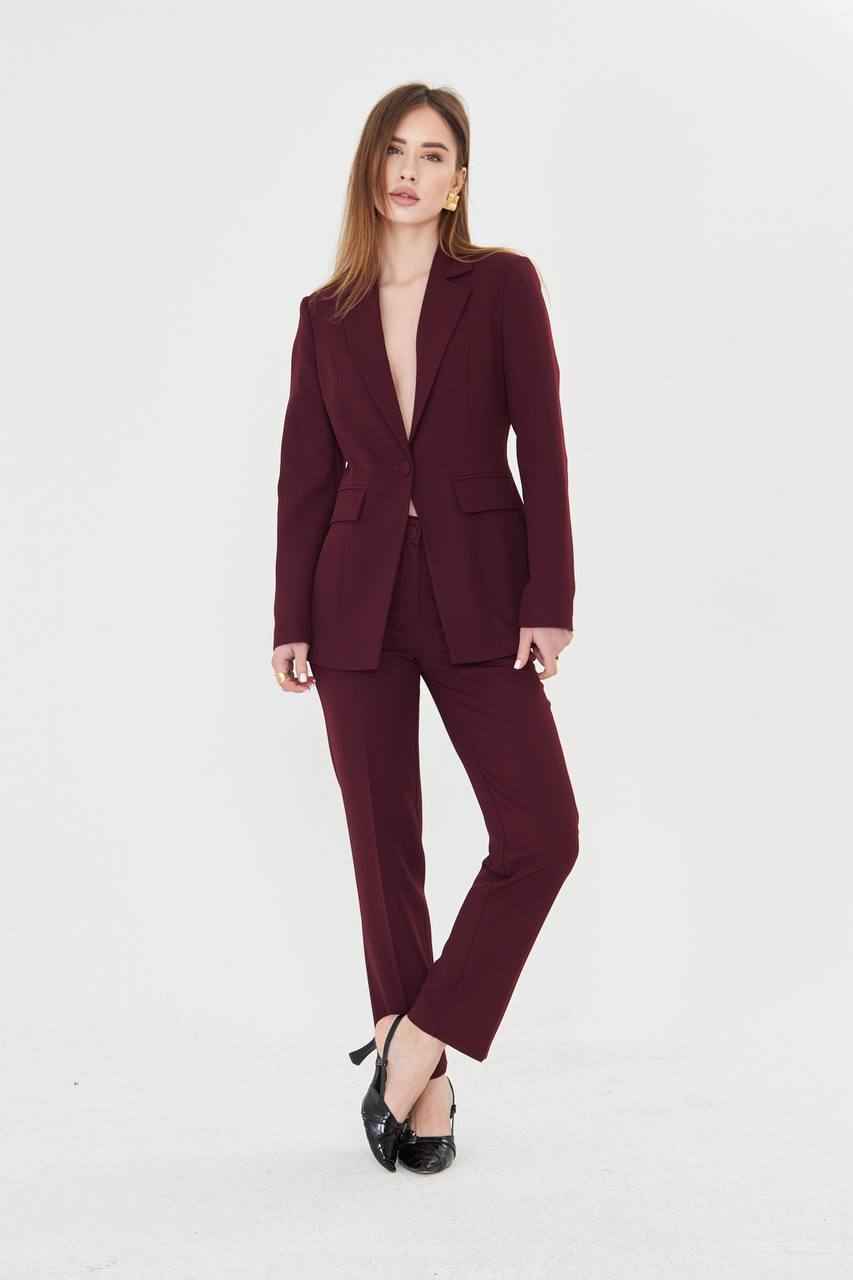 Conroe Women Burgundy Suit