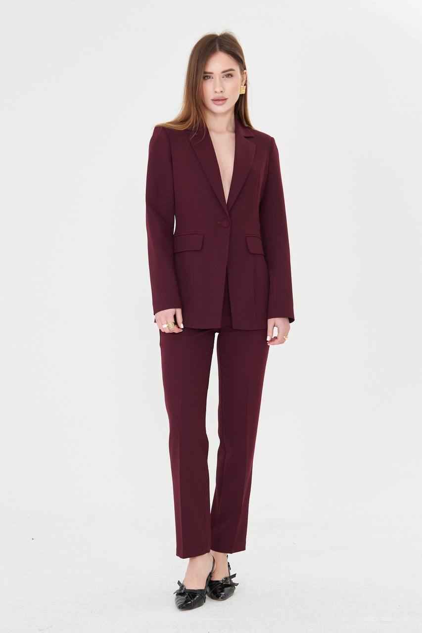 Conroe Women Burgundy Suit