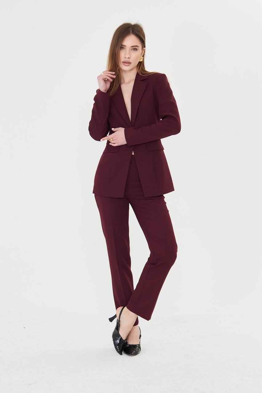 Conroe Women Burgundy Suit