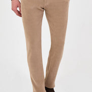 Corduroy Drawstring Pants Beige