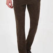 Dark Brown Corduroy Drawstring Pants