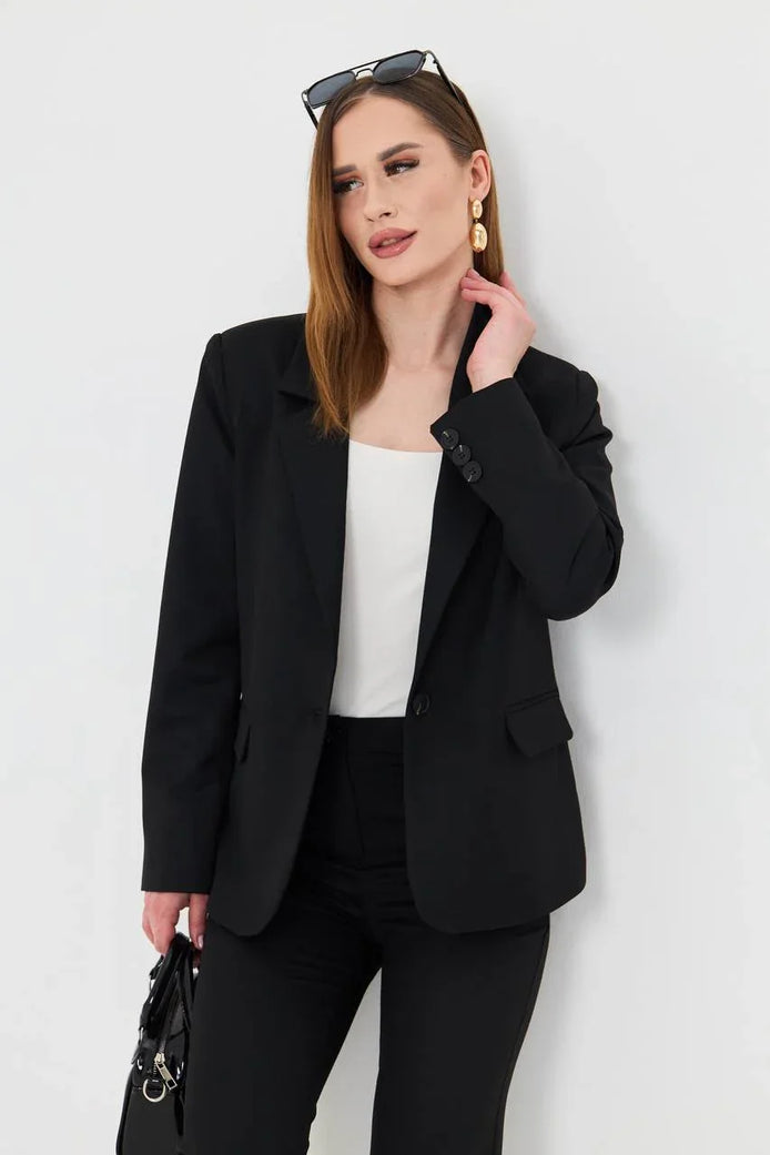 Cotton Black Suit Women