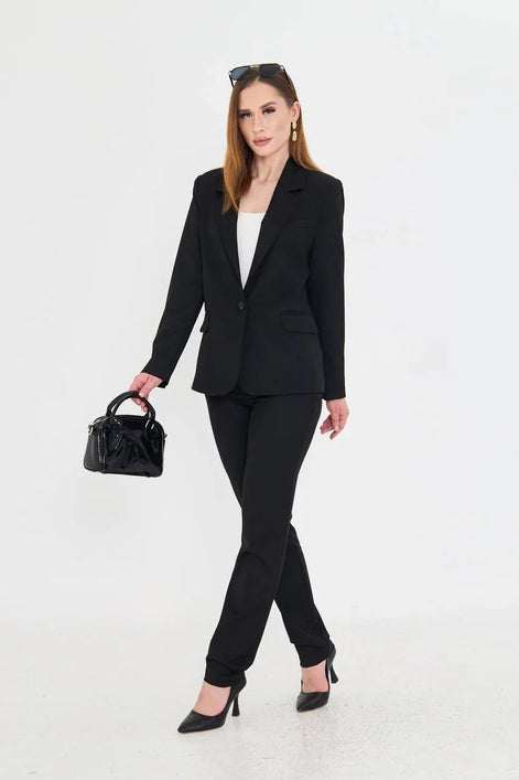 Cotton Black Suit Women