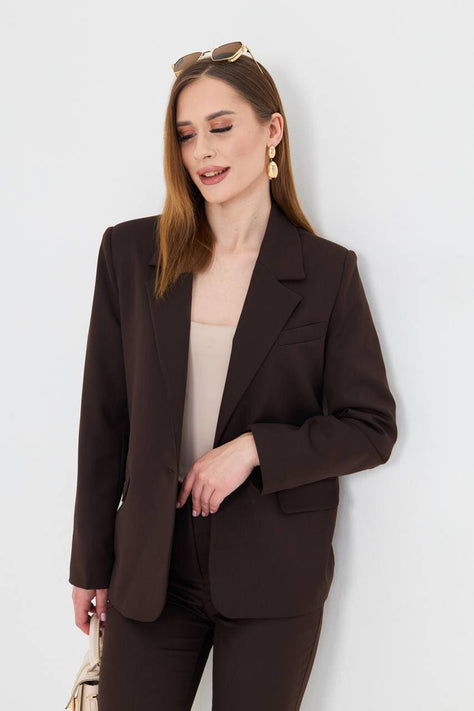 Cotton Brown Suit Women