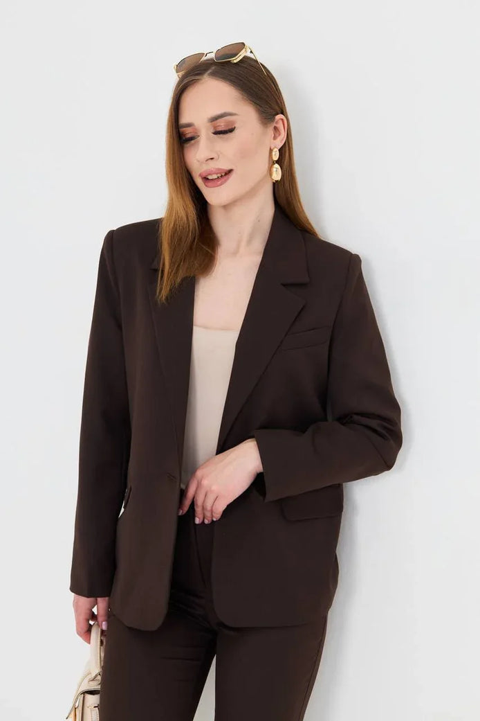 Cotton Brown Suit Women