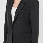 Cotton Dark Gray Suit Women