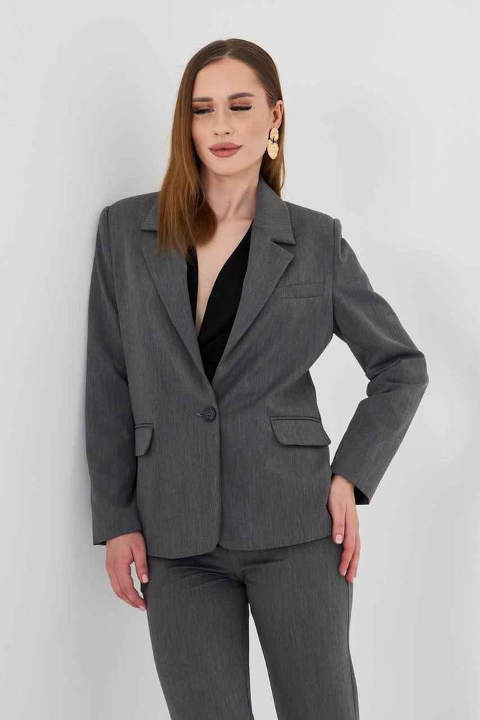 Cotton Gray Suit Women