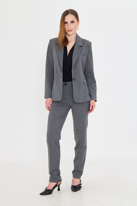Cotton Gray Suit Women