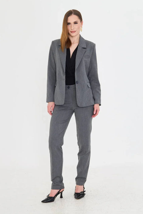 Cotton Gray Suit Women