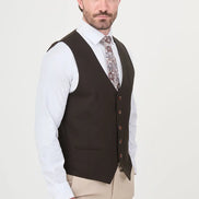 Dark Brown Slim Vest