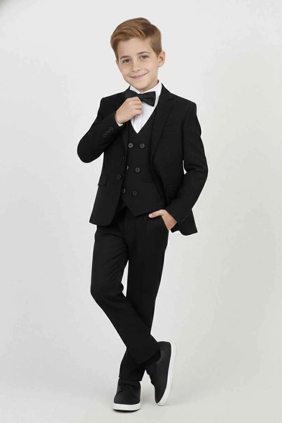 Dothan 3 Piece Boys Black Suit Set