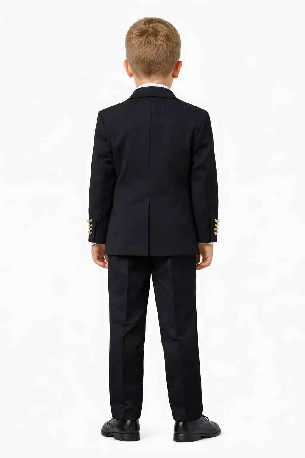 Dothan Boys Black Double Breasted Suit