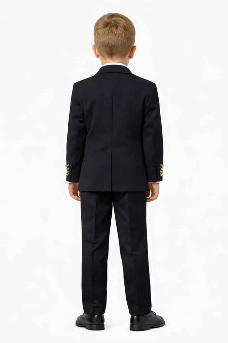 Dothan Boys Black Double Breasted Suit