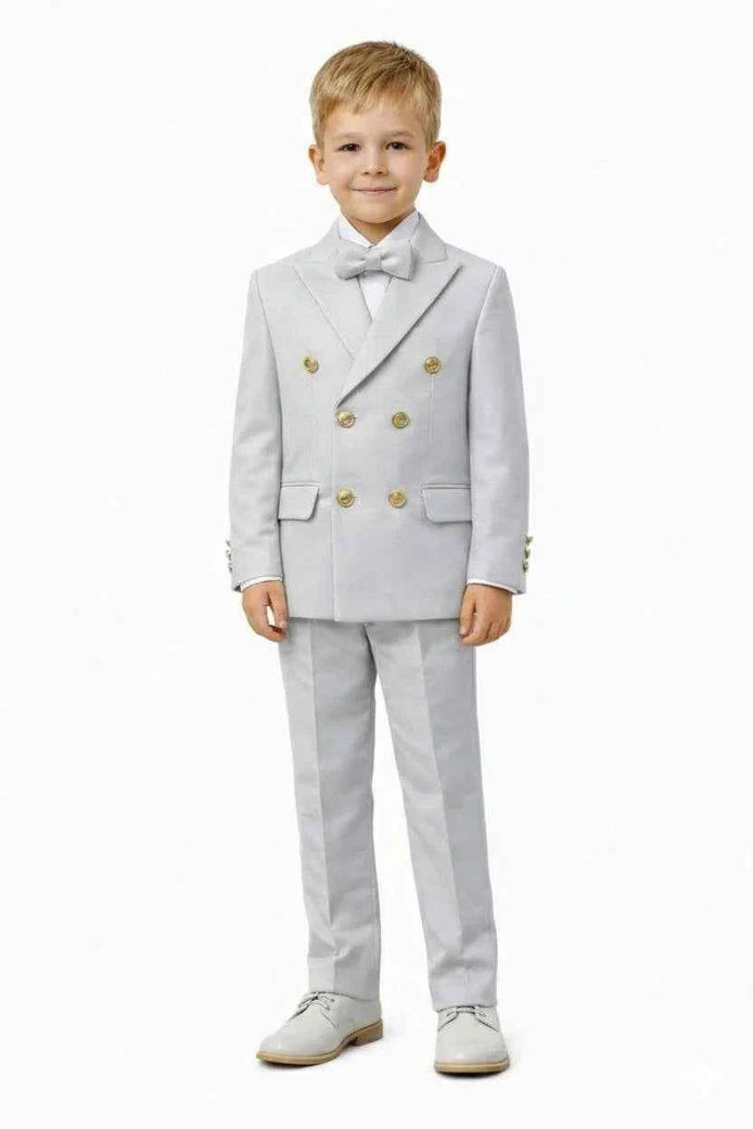 Dothan Boys Gray Double Breasted Suit