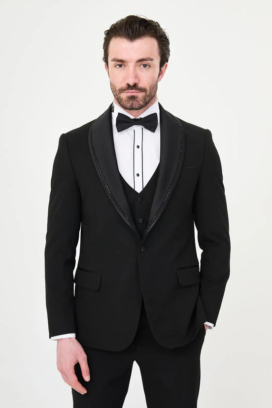 black prom dress with black tux Which pink and black couple combo is your favorite? Match with your dare and rent a tuxedo from Savvi Formalwear and Bridal No appointment needed!! Prom dress SALES Open today 11am -