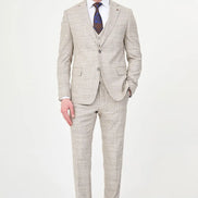 Brown Crosshatch Suit