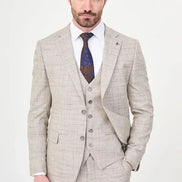 Brown Crosshatch Suit