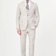Plaid Suit Beige