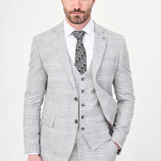 Plaid Suit Gray