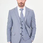 Striped Suit Blue
