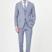 Striped Suit Blue