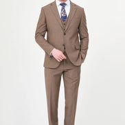 Striped Suit Brown