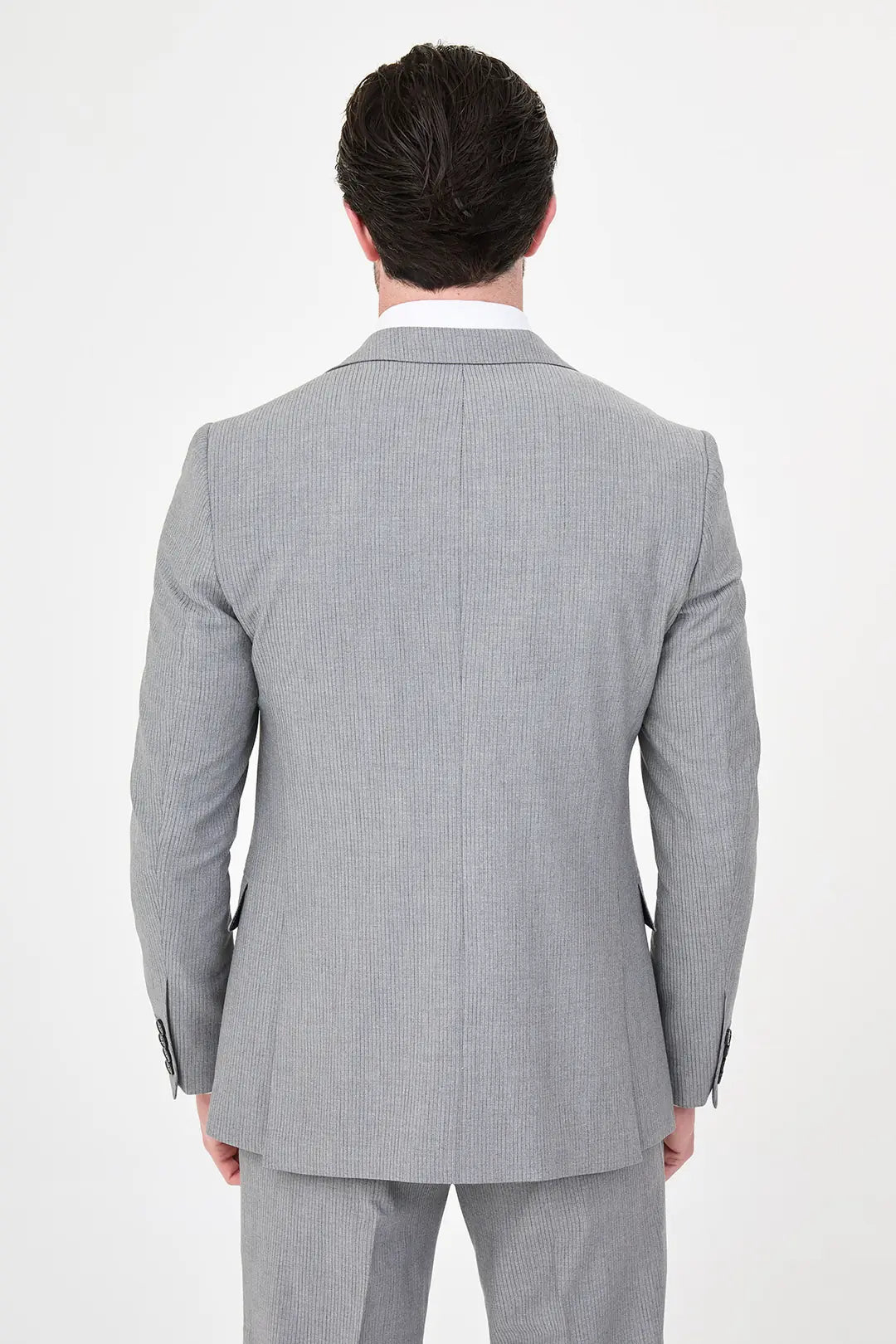 Striped Suit Gray