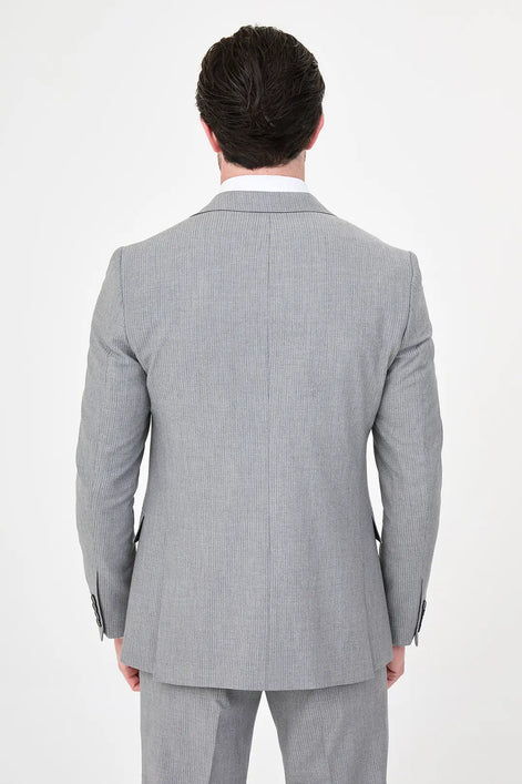 Striped Suit Gray