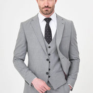 Striped Suit Gray