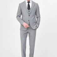 Striped Suit Gray