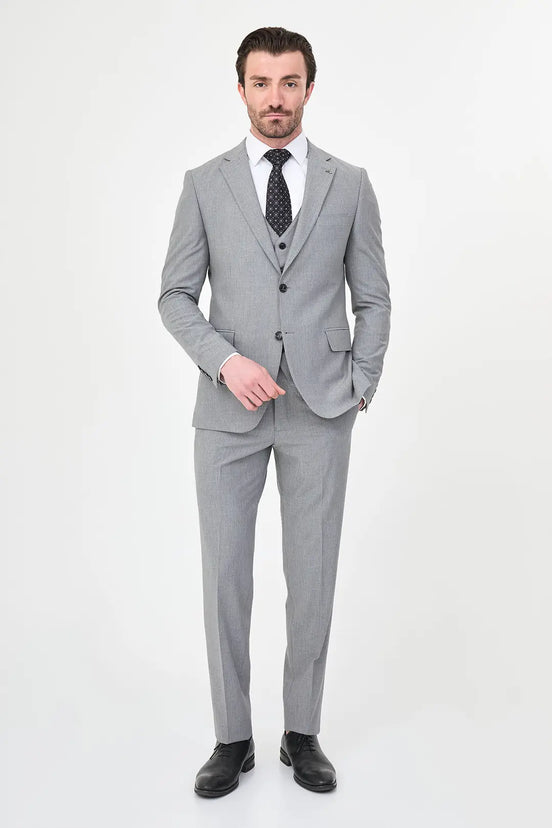 Striped Suit Gray