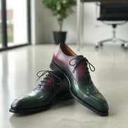 Green Oxford Brogue Shoes