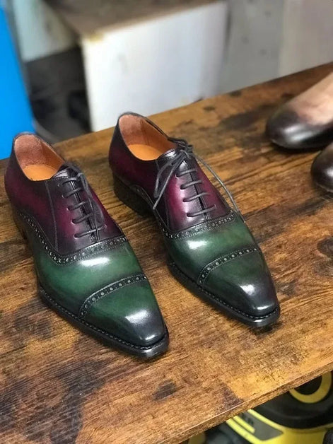 Green Oxford Shoes