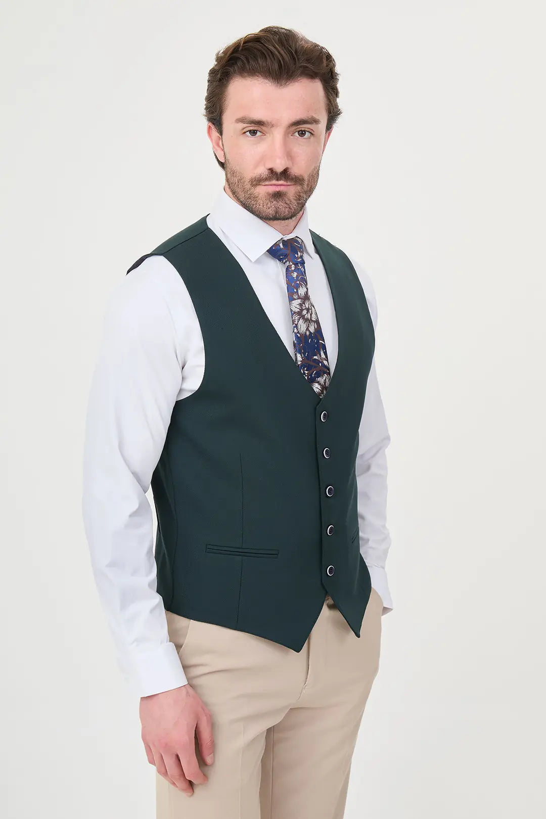 Emerald Green Slim Vest