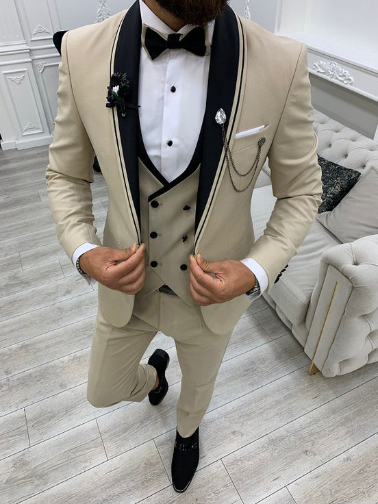 Beige Tuxedo