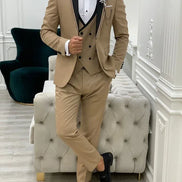 Alexandria Slim Fit Shawl Lapel Gold Tuxedo