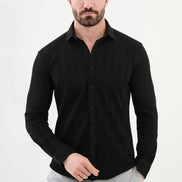 Ames Black Striped Shirt