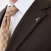Ames Coffee Brown Notch Lapel 3 Piece Suit