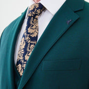 Ames Wool 3 Piece Green Suit