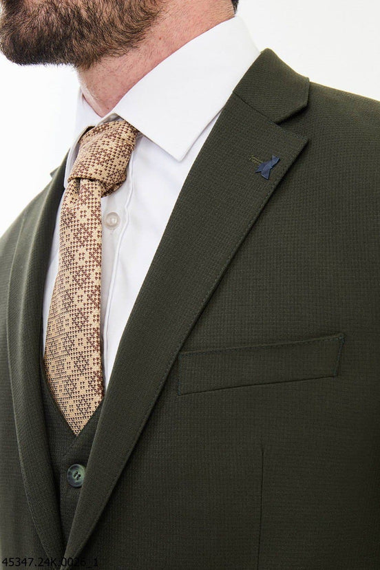 Khaki 3 Piece Suit