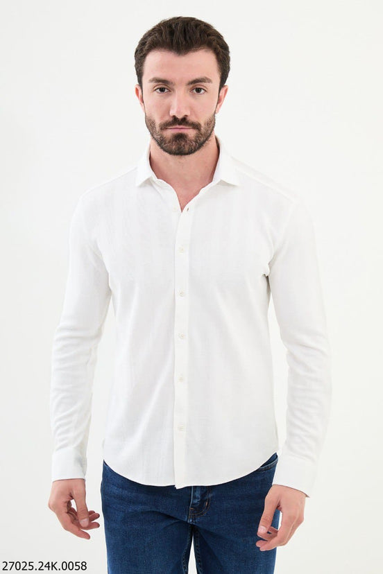 White Striped Shirt