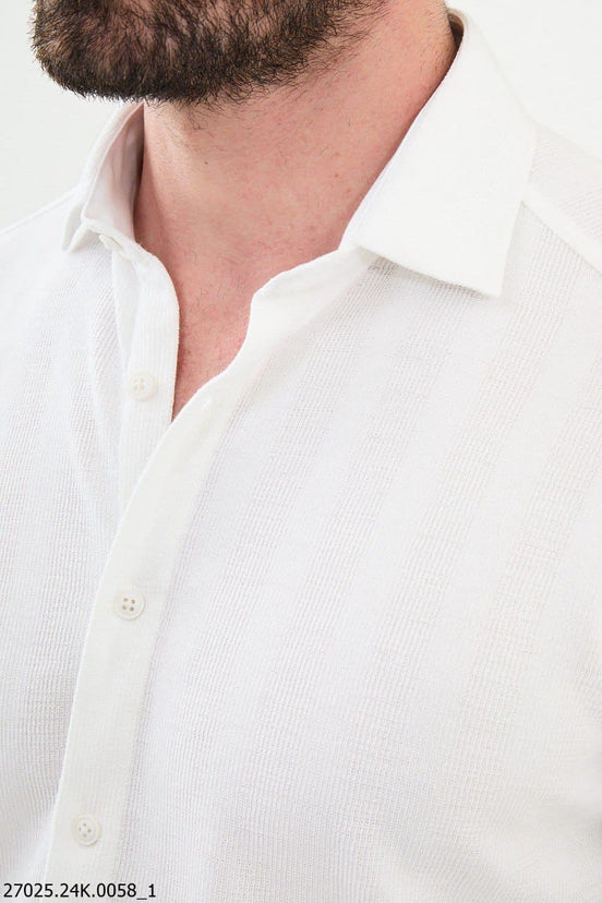 White Striped Shirt